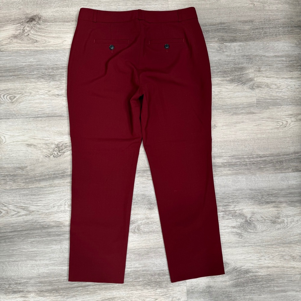 Banana Republic Avery Burgundy Red Tailored Career Dress Pants Size 2S - Picture 8 of 9